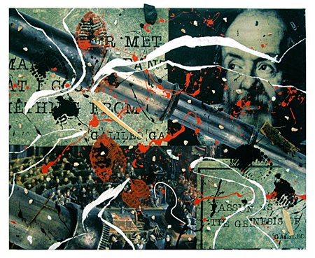 MILO (Lorenzo Mucchetti) Brescia 1963 Omaggio a Galileo Olio, t.m.,...