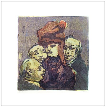 MINO MACCARI Siena 1898 – Roma 1989 Senza titolo 1970 / 1985 Linoleumgrafia e...