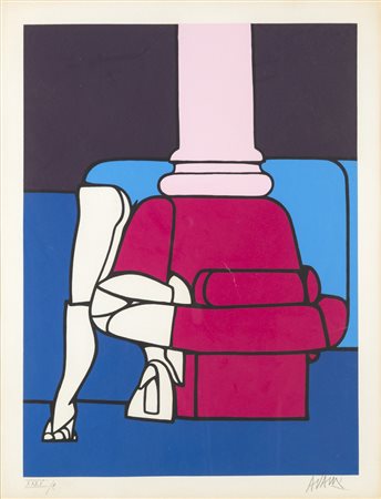 Vincenzo Adami INTERNO - Litografia, cm 60x40, Firma "Adami", Tiratura XXXV/C .