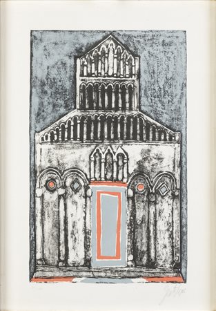 Franco Gentilini SENZA TITOLO - Litografia, cm 47,5x33 Firma...