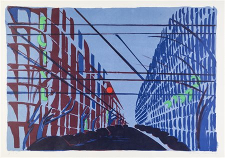 Titina Maselli SENZA TITOLO - Litografia, cm 49,9x70. Firma e data "Titina...