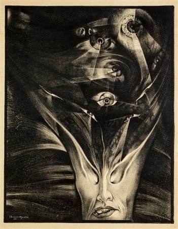 Alberto Martini SENZA TITOLO - Tre litografie, cm 57x44,5 l'una, tutte...