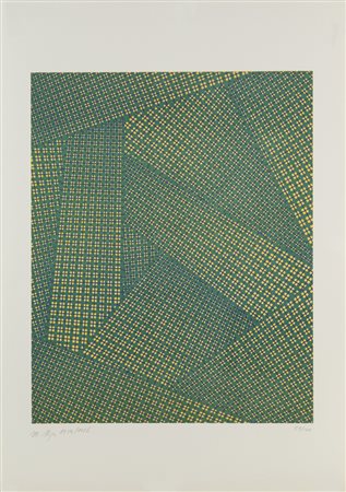 Mario Nigro SENZA TITOLO - Litografia, cm 70x49, Firma e data "M.Nigro...