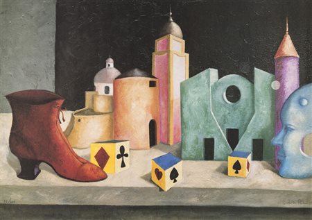 Lithinson Ricci SENZA TITOLO - Litografia, cm 70x50, Firma "Lithinson Ricci",...