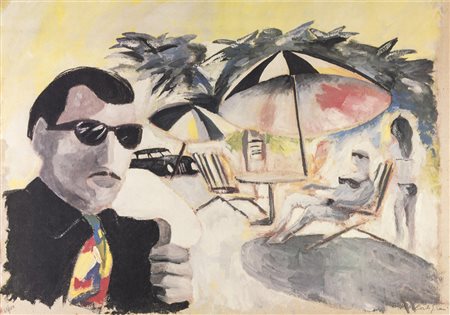 Carlo Girani SENZA TITOLO - Litografia, cm 69x48,5, Firma "Carlo Girani",...