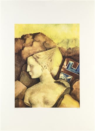 Walter Di Giusto SENZA TITOLO - Litografia, cm 69x48,5, Firma e data "Di...