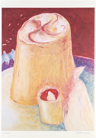 Alì Farahzad SENZA TITOLO - Coppia di litografie, cm 69,5x49 ognuna, Firmate...