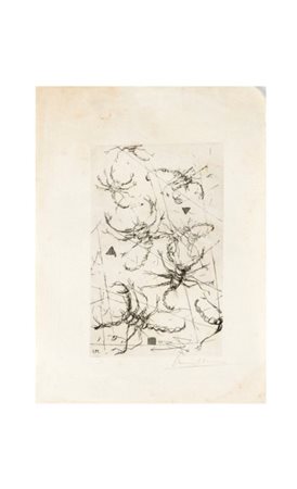 Ivan Mosca SENZA TITOLO - Incisione, cm 29,2x21,2, Firma "Ivan Mosca".