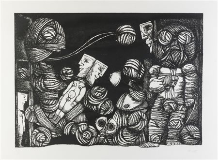 Luciano De Vita SENZA TITOLO - Acquaforte, cm cm 70x100, Firma "De Vita",...