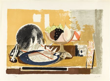 Bruno Saetti SENZA TITOLO - Litografia, cm 47,5x64,5, Firma "Saetti",...