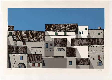 Enotrio Pugliese Enotrio SENZA TITOLO - Litografia, cm 50x70, Firma...