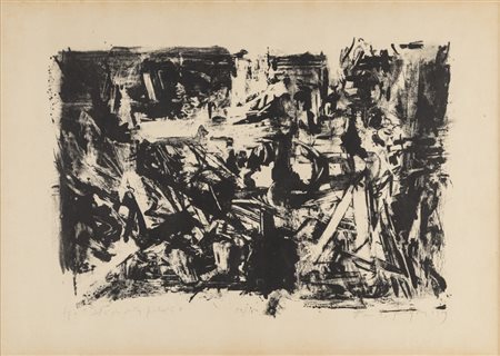 Emilio Vedova FIGURA 9 DAL CICLO DELLA PROTESTA - Litografia, cm 47x66,...