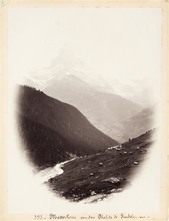 Vittorio Sella CERVINO E ALCUNI CHALETS DI FINDELEN - Stampa con aristotipo...