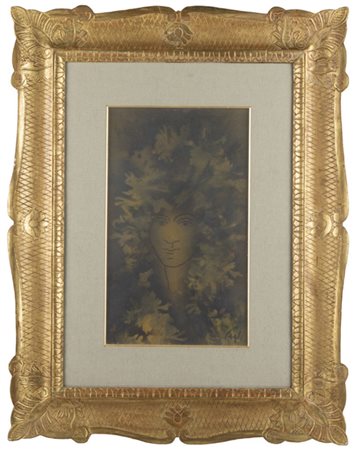 Corrado Cagli NINFA BOSCHIVA - Olio su tela, cm 50x30, Firmato in basso a...