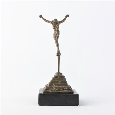 Salvador Dalì CHRISTO DE SAN JUAN DE LA CRUZ - Scultura in bronzo, cm 20 (h),...