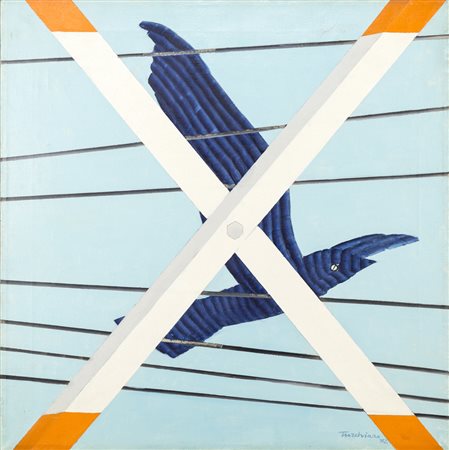 Aldo Turchiaro SENZA TITOLO - Olio su tela, cm 60x60, Firmato e datato in...