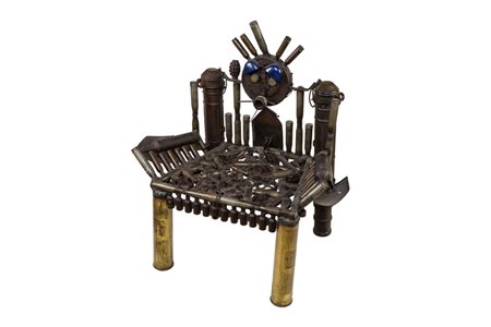 Gonçalo Mabunda SENZA TITOLO (TRONO) - Scultura Installazione, cm...