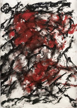 Giuseppe Spagnulo SENZA TITOLO - Tecnica mista (Carbone, ossido di ferro,...