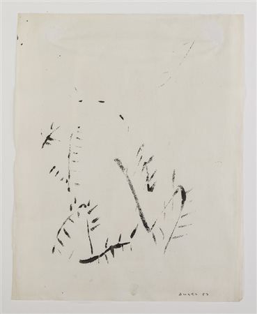 Franco Angeli SENZA TITOLO - Olio su carta, cm 28,9x22,9 Firmato in basso a...