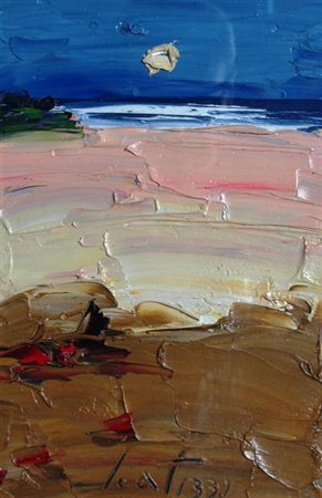 SCATIZZI SERGIO (Gragnano 1918 - Firenze 2009) "Paesaggio" Olio su tavola cm....