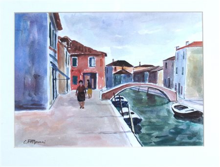 FERGNANI CORRADO (Viguzzolo d'Alessandria 1910 - Milano 1986) "Burano"...