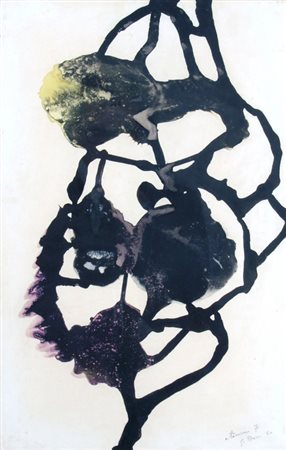 DOVA GIANNI (Roma 1925 - Pisa 1991) "Senza titolo" 1950 Tempera su carta...