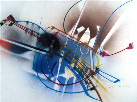 FRANCESCHINI EDOARDO (Catania 1928 - Varese 2006) "Senza titolo" 1973 Tecnica...