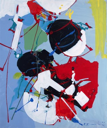 FRANCESCHINI EDOARDO (Catania 1928 - Varese 2006) "Senza titolo" 2002 Olio e...