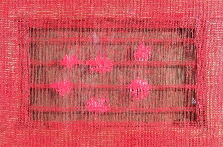 EMBLEMA SALVATORE (Terzigno 1929) "Senza titolo" 2004 Terra colorata su tela...