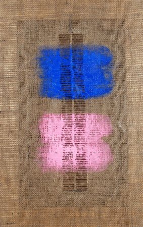 EMBLEMA SALVATORE (Terzigno 1929) "Senza titolo" 2004 Terra colorata su tela...