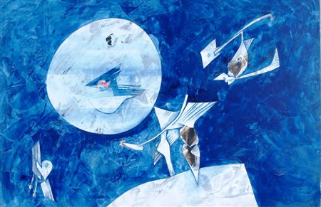 DOVA GIANNI (Roma 1925 - Pisa 1991) "Senza titolo" Tecnica mista su carta...