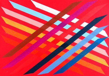 DORAZIO PIERO (Roma 1927 - Todi 2005) "Angolo rosso" 1999 Olio su tela cm. H:...