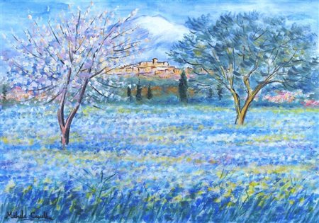 CASCELLA MICHELE (Ortona 1892 - Milano 1989) "Paesaggio" Olio su tela cm. H:...