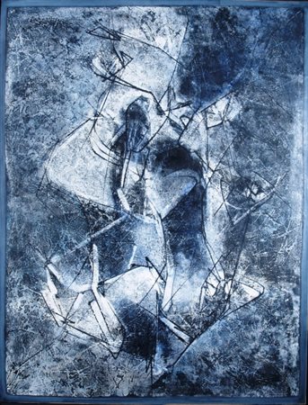 PROVINO SALVATORE (Bagheria 1943) "Dimensioni avvolte" 2007 Olio e acrilico...