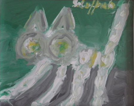 LOFFREDO SILVIO PARIGI 1920 SENZA TITOLO OLIO SU MASONITE cm 29 x 35 Firma in...