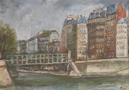 BUCCI MARIO 1903 1970 AMSTERDAM OLIO SU TELA cm 46 x 66 Firma in basso a destra