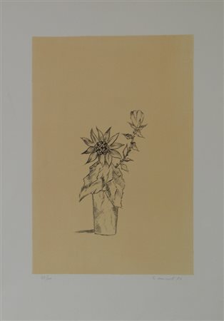 OMICCIOLI GIOVANNI Roma 1901 Roma 1975 SENZA TITOLO, 1973 LITOGRAFIA cm 70 x...