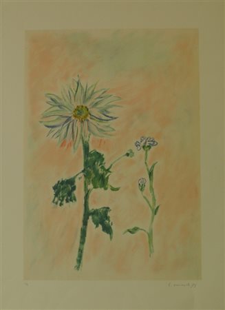 OMICCIOLI GIOVANNI Roma 1901 Roma 1975 SENZA TITOLO, 1973 LITOGRAFIA cm 70 x...