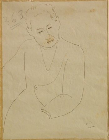 TAMBURI ORFEO JESI 1910 PARIGI 1994 SENZA TITOLO CHINA SU CARTA cm 28 x 22...