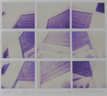 GALIMBERTI MAURIZIO Meda 1956 CHECKPOINT CHARLIE N 2, 2009 MOSAICO POLAROID...