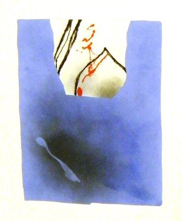 SANTOMASO GIUSEPPE SENZA TITOLO, 1989 LITOGRAFIA cm 70 x 85 Firma e anno in...