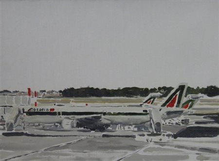 DI PASQUALE GIANLUCA ROMA 1971 SENZA TITOLO, 2003 OLIO SU TELA cm 30 x 40...