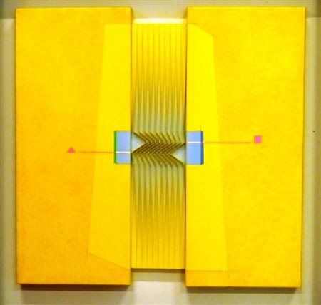 BIASI ALBERTO PADOVA 1937 EGIZIO, 2008 OLIO E TECNICA MISTA SU TELA cm 60 x...