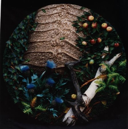 GILARDI PIERO TORINO 1942 MEGALITE NEL BOSCO, 2004 POLIETILENE ESPANSO...