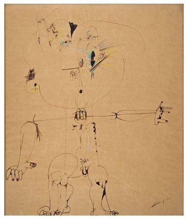 GIANNI DOVA Roma 1925 - Pisa 1991 Composizione in figura 1953 Inchiostro e...