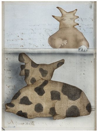 CARLO GUARIENTI Treviso 1923 Senza titoloÂ 1970 ca. Acquerello su carta su...