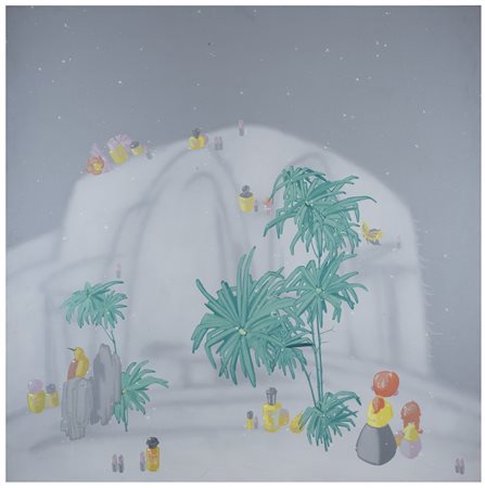 FENG ZHENGQUAN Sichuan, China 1976 Harmony Acrilico su tela cm 210 x 210...