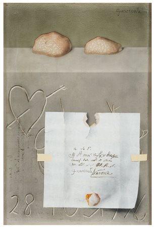 CARLO GUARIENTI Treviso 1923 Senza titolo Tecnica mista di tempera collage e...