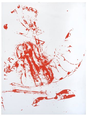 ARMAN Nizza 1928 - New York 2005 Music Stop n 2 1968 Serigrafia su tela cm...