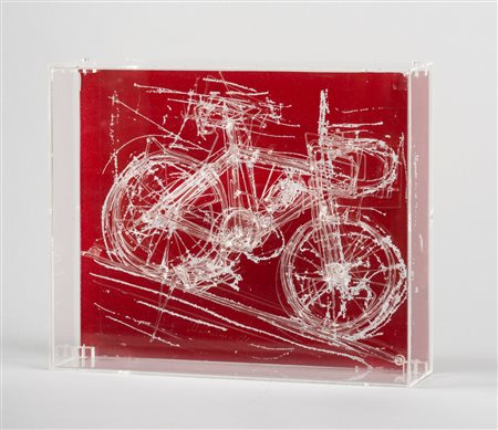 MAHATMA MARCHI Varese 1972 Bicicletta 2008 Scultura in vetro soffiato in teca...